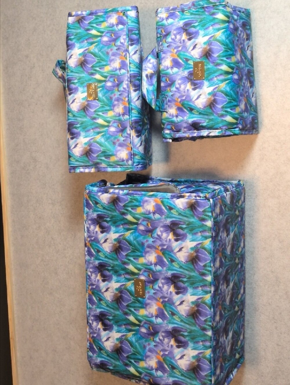 Better Beauty Case Set Of 3 Floral Joy Mangano View 2